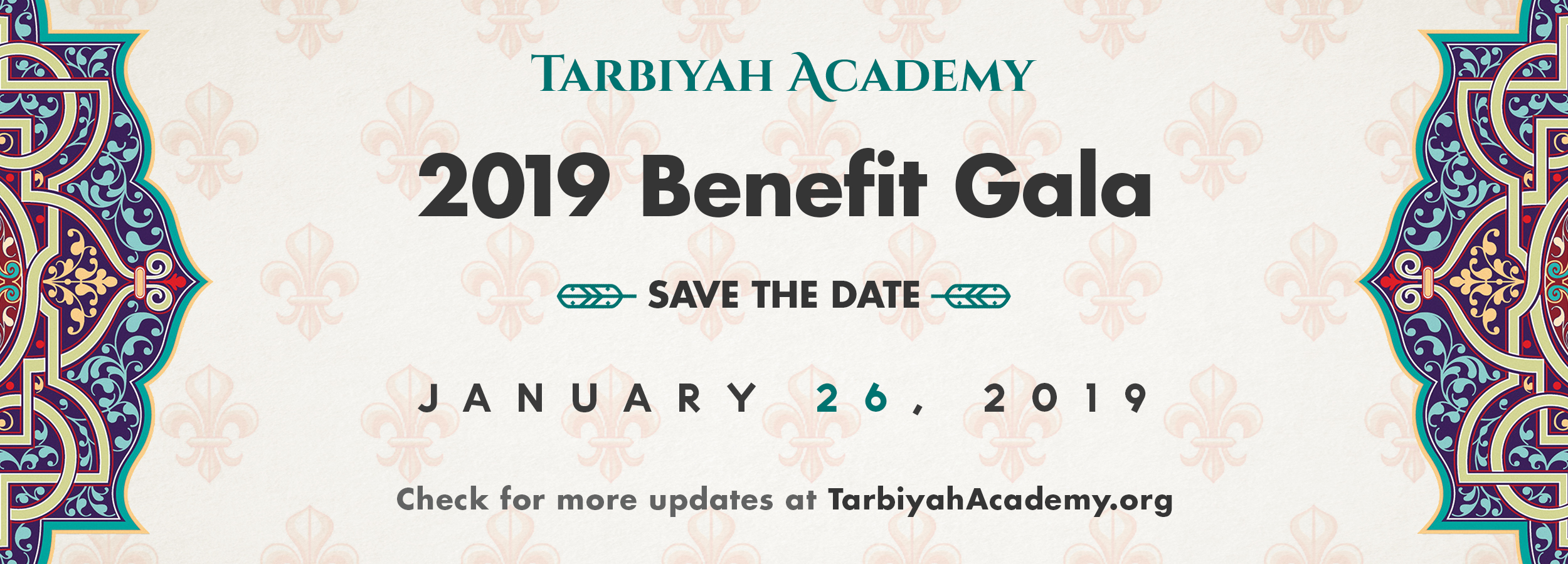 Tarbiyah Academy 2019 Benefit Gala Save The Date