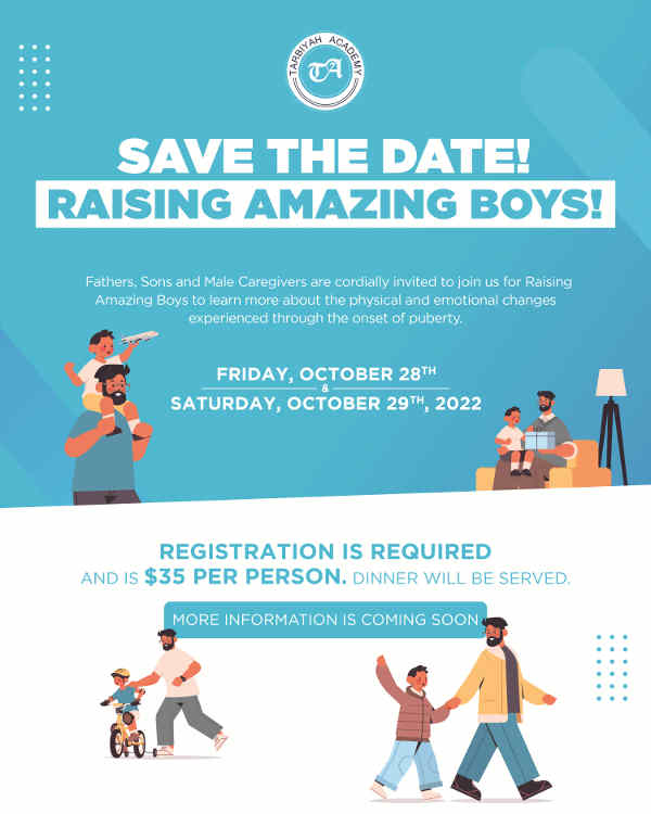 [ID: Raising Amazing Boys Event - October 28 and October 29]